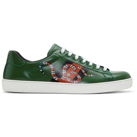 gucci green snake sneakers